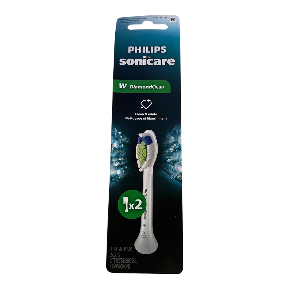 Philips Sonicare DiamondClean W Replacement Brush Heads 2-Pack White HX6062/77